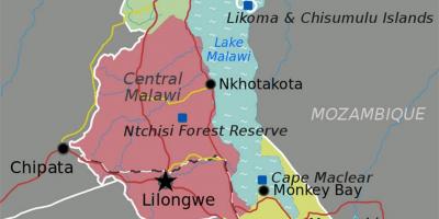 Harta e liqeni Malavi afrikë
