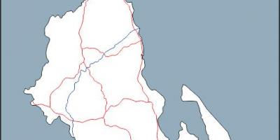 Harta e Malavi hartën skicë