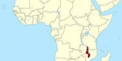 Harta e Malavi vendndodhja harta afrikë